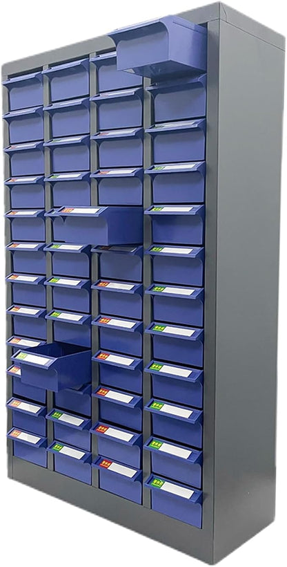 48 Drawers Parts Cabinet Bolt and Nut Tool Storage Cabinet Without Door Parts Cabinet with ABS Material Drawer for Storing Screws Trinkets and Workshop Tool
