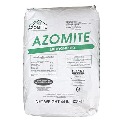 Azomite Raw Supply Organic Trace Mineral Powder 44LB Micronized