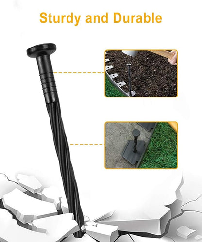 200-Pack 8-inch Plastic Landscape Anchoring Spikes are Designed for use with Paver Edging, Weed barriers, Artificial Turf, and More.