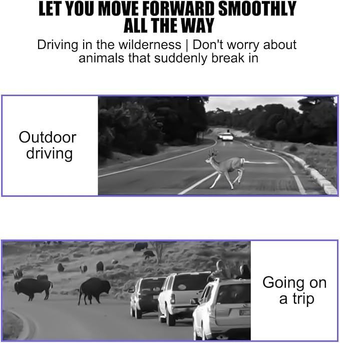 Car Deer Warning Whistles Device, 4PCS Waterproof Vehicle Horn Sensor Repellent with Adhesive Tapes, Automotive Exterior Animal Alert Accessories, Universal for SUVs Trucks Motorcycles