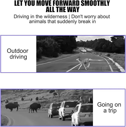 Car Deer Warning Whistles Device, 4PCS Waterproof Vehicle Horn Sensor Repellent with Adhesive Tapes, Automotive Exterior Animal Alert Accessories, Universal for SUVs Trucks Motorcycles