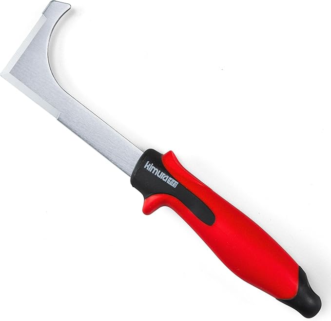 Kimura Pro Crack Weeder Crevice Tool, Japanese SK5 Steel, 10.5 inches, Non-Slip Ergonomic Handle, Side Walk Weed Puller, Garden Lawn Yard Tool for Patio, Sidewalk, Deck, Driveway, Cracks