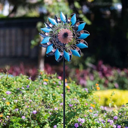 Stargarden Metal Wind Spinner, 13.7" Dia Outdoor Wind Spinners | Kinetic Garden Art & Outdoor Decoration for Yard