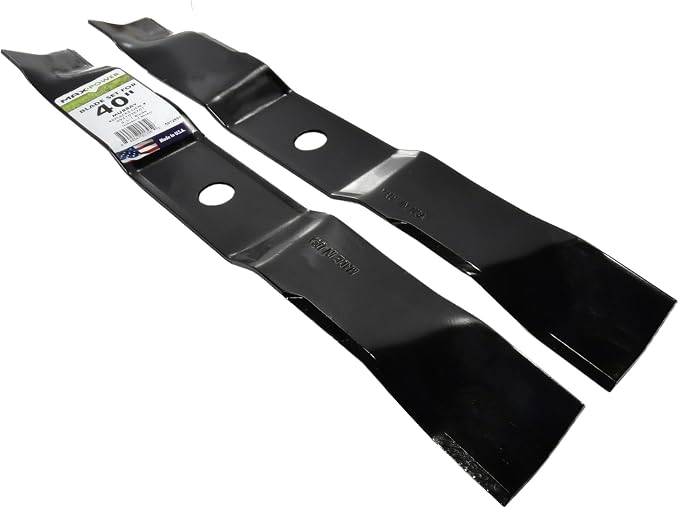 MaxPower 561299B USA MADE 2 Blade Set 3-N-1 Blades | For 40" Cut Murray Mowers Replaces 095103E701, 95103E701