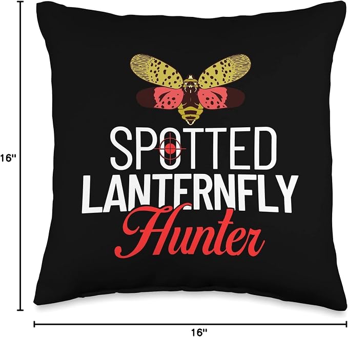 Spotted Lanternfly Trap Insect Spray Lantern Fly Throw Pillow