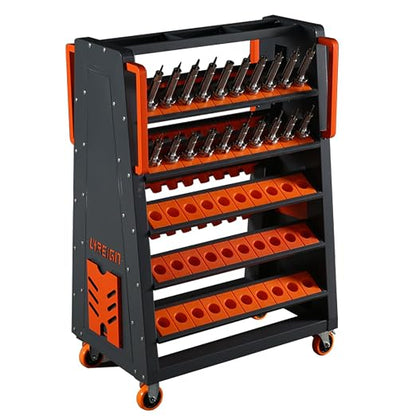 CAT/BT40 Large Capacity CNC Tool Storage Cabinet, CNC Tool Holder Vertical Drawer Cabinet for Warehouse Workshop Factory Garage Machining Centers