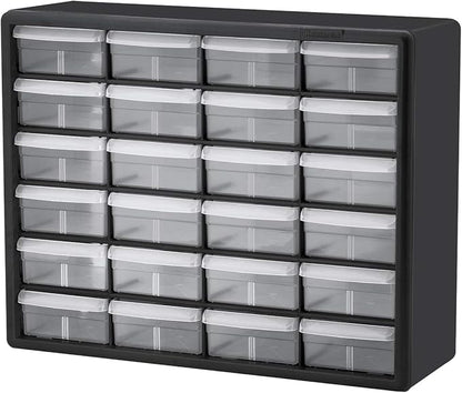 Akro-Mils 24 Drawer Hardware, Craft and Office Supply Storage Cabinet Bundle (2-pack)