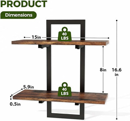 Bamworld Wall Planters for Indoor Plants Window Plant Shelves Vertical Plant Holder Wall Decor Plant Stand Indoor Floating Shelves for Plant Hangers for Living Room Bedroom Bathroom