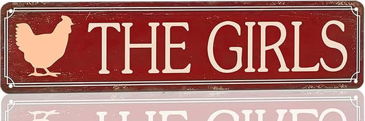 Funny Metal Tin Sign Vintage The Girls Sign For Home, Street, Shop, Garage, Bar, Farm, Garden Wall Decor 16x4 Inches