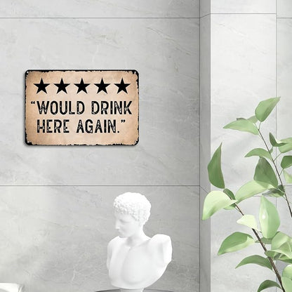 mmiishe Vintage Metal Signs Funny Man Cave Decor for Home Bar Basement Cafe Kitchen Garage Rustic Metal Wall Decor Gifts for Women Men Funny Sign 8x12 Inch Art Birthday Anniversary Decoration