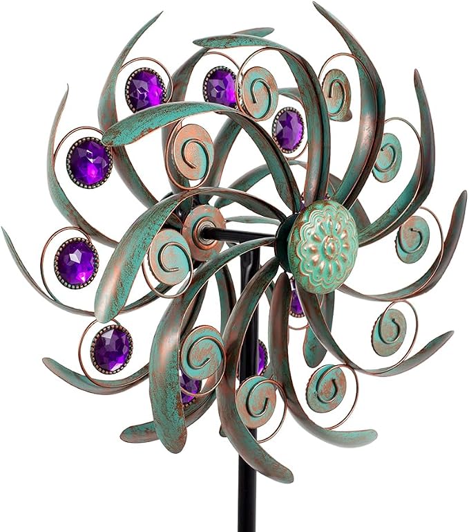 Viveta Outdoor Wind Spinners, Wind Sculpture, Windmill for Yard and Garden | Metal,Double-Sided,for Yard and Garden