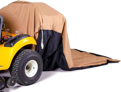 TerraKing Pro Leaf Bag for Ride-On Lawn Mowers | 54 Cu. Ft., 120" Opening | 2-Bag System | Heavy Duty Nylon Bottom | Fast Easy Leaf Collection | Tan (Model ST95084)