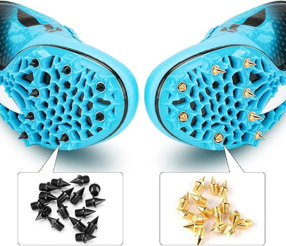 1/4 Inch Track Spikes, 100 Pieces Steel Track Shoe Spikes Replacements and Spike Wrench for Sports Running Track Shoes