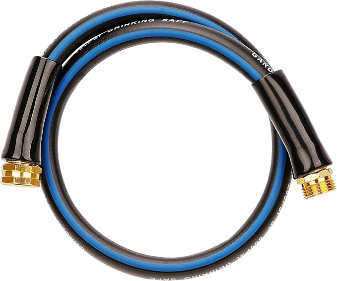 SheeChung Short Garden Hose 3ft x 5/8",Water Hose for Hose Reel Faucet,Hoses Extension,Lightweight Leader Hose,Short Hoses 3ft with Male to Female Fittings,Kink Free,3/4"GHT