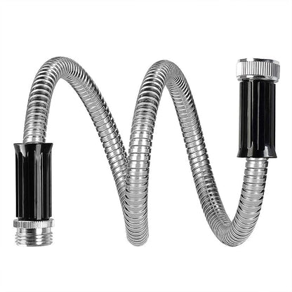 Beaulife Metal Short Garden Hose 5ft Connectors, Drainage Hose for Dehumidifier Small Water Hose Extension High Pressure Bib Reel Extender, Drinking Water Hose for RV Outdoor