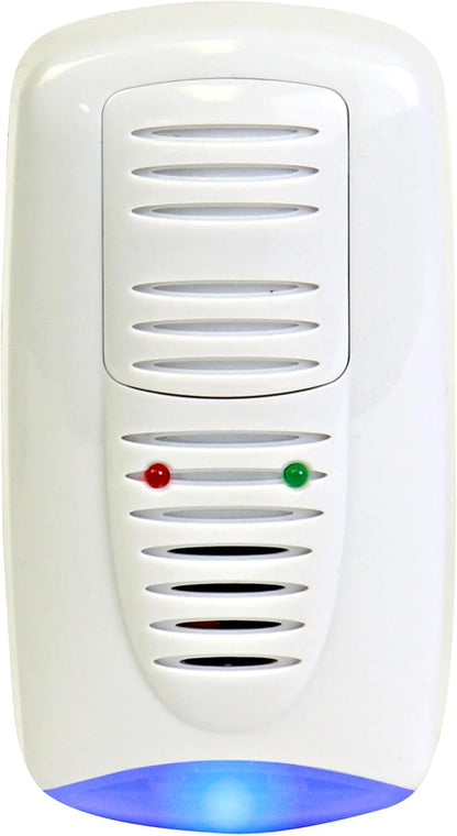 PestContro Ultrasonic Rodent Repeller w/ Floor Light, Plug-In Electromagnetic Pest Repellent and Nightlight, Non-Lethal Control for Mice Rat Cockroach Spider Ants, Kitchen Cellar Office Garage Attic