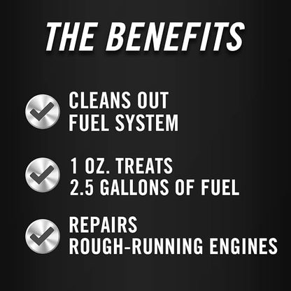 STA-BIL Fast Fix - Small Engine Treatment, Cleans Carburetors and Injectors, Fixes Rough Running Engines, Eliminates Water, Treats Up to 20 Gallons (22304), Green, 8oz (Pack of 2)