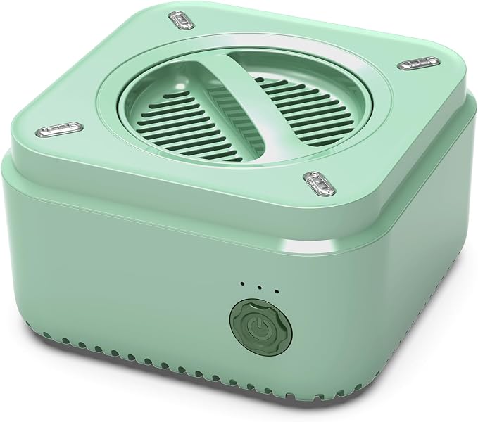 Long-Lasting Indoor/Outdoor Mosquito Repeller, Up to 240-Hour Refill, 15-Hour Rechargeable Battery, USB-C Powered for Continuous Use, Mosquito-Repelling Plant-Based Essential Oil Refill