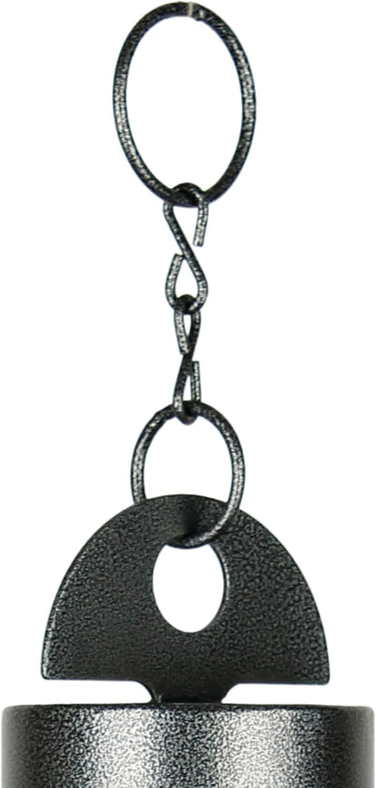 Woodstock Chimes Heroic Windbell Wind Chime for Outside 24" Medium Grey,Deep Tone Sound, Outdoor Decor for Patio, Porch, Garden HWMAS