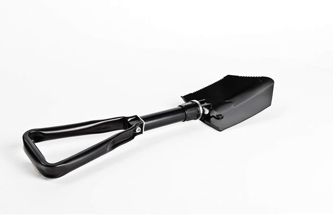 Camco Portable Folding Shovel with Storage Pouch - Excellent for Shoveling Dirt or Snow |Great for Gardening, Camping, Hiking, Outdoor Labor or Maintenance (51075)