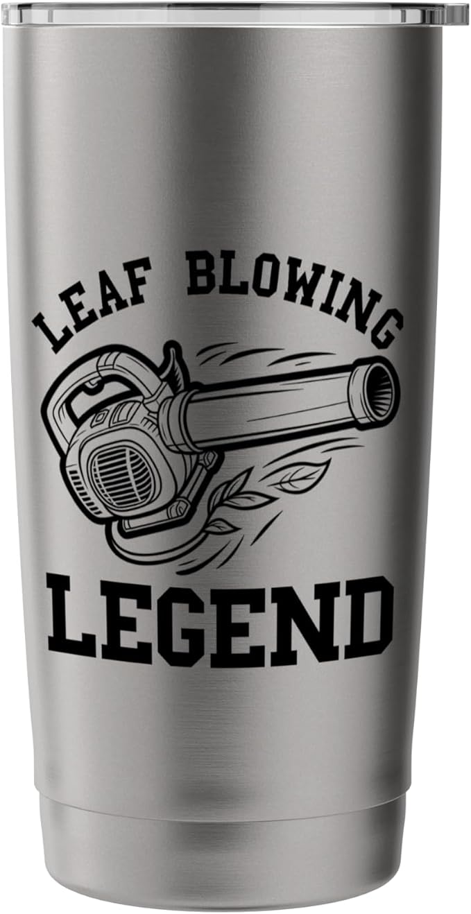 Leaf Blower Legend Landscaping Funny Lawn Care For Men Yard Stainless Steel Insulated Tumbler