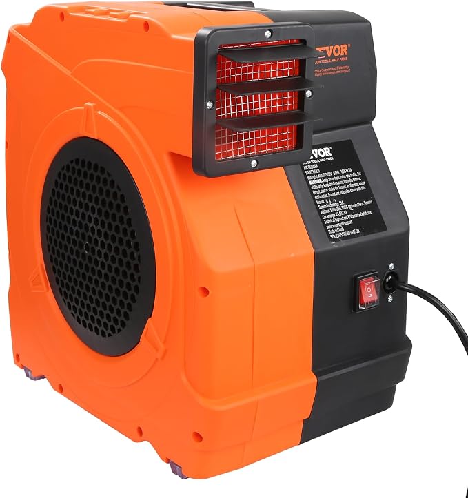 VEVOR Inflatable Blower, Electric Air Blower, Bounce House Blowing Pump, Commercial Corded Fan Pump for Castle Wate Slides Water Slide Bouncy Castle