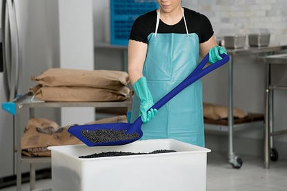 SPARTA Polypropylene Sanitary Shovel, One-Piece Food Handling Scoop, Commercial Kitchen and Bulk Ingredient Transfer Tool, 13.75" x 16.5" Scoop, Blue