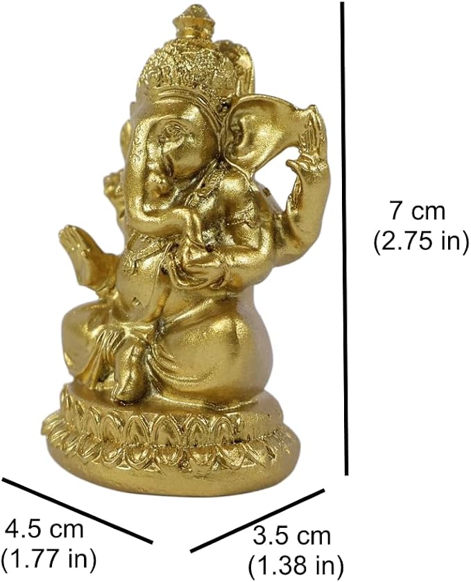 Lord Ganesha Buddha Statue - Elephant God Sculptures Ganesh Figurines | Man-made Stone Home Garden Buddha Decoration Statues