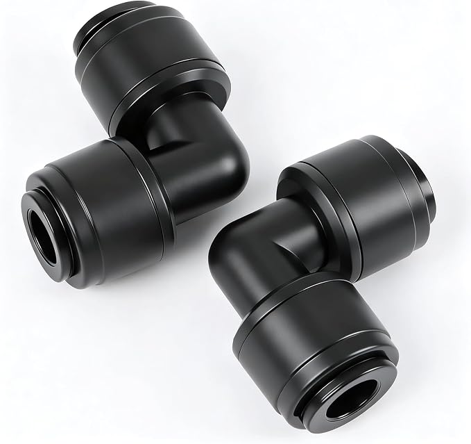 RedChili 30 PCS Quick Connect Drip Irrigation 1/4" Elbow Fitting, Universal 90 Degree Elbow Connectors for 1/4-Inch Drip Tubing Leak Free Fittings for Sprinkler Irrigation System Connection