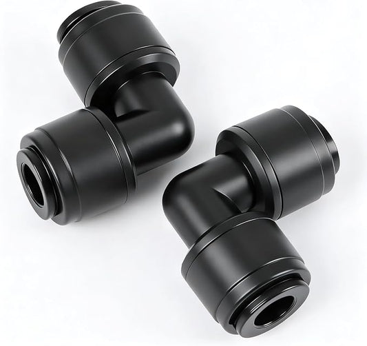 RedChili 30 PCS Quick Connect Drip Irrigation 1/4" Elbow Fitting, Universal 90 Degree Elbow Connectors for 1/4-Inch Drip Tubing Leak Free Fittings for Sprinkler Irrigation System Connection