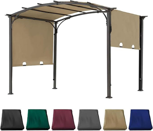 85''x 208'' Universal Replacement Pergola Cover for Pergola L-PG080PST and Other Same Size of Pergolas, (Beige)