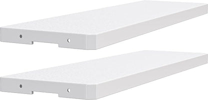 YITAHOME 35 Cuft Resin Storage Shed Shelves, 47 in x 12.6 in Space-Saving Waterproof Shelf with 8 Screws for 4.3x2.5x3.4 FT Horizontal Storage Sheds, Easy Assembly, 2PCS, Gray