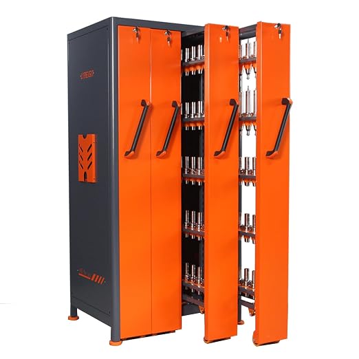 CAT/BT40 Large Capacity CNC Tool Storage Cabinet, CNC Tool Holder Vertical Drawer Cabinet for Warehouse Workshop Factory Garage Machining Centers