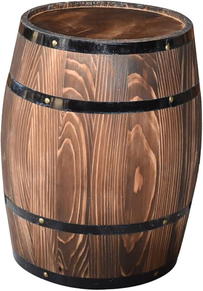 Wooden Barrel Planter Oak Aging Barrels bar Barrel Succulent Pot Small Wooden Bucket Gardening Planter Barrel Shape Plant Pot Wine Barrel for bar Whisky Floor Trim Antique