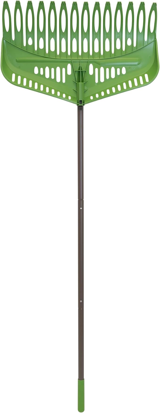 Flip Scooping Leaf Rake, Heavy Duty Lawn and Yard Care, Extra Wide Head, Green