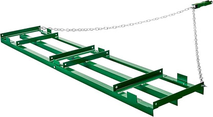 VEVOR Drag Harrow, 8 ft Heavy Duty Tow Behind Drag Harrow with Adjustable Bars & 72 in Chain, Driveway Grader Landscape Rake for ATV, UTV, Tractor, Mower Tow Behind Yard Lawn Leveling Tool