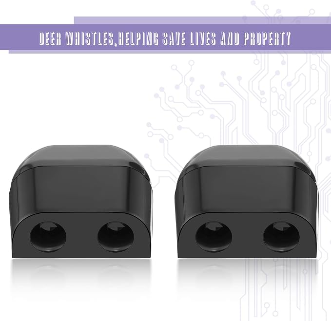 BBTO 8 Pieces Car Deer Warning Whistle Devices Dual Construction Deer Warning Whistle Devices Repellent Animal Alert Horn equipments with 28 Pieces Adhesive Tapes for Car Truck and Motorcycle