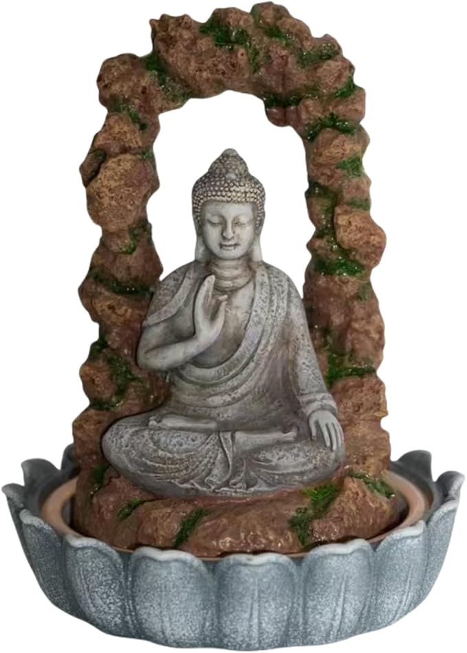 Buddha Statue for Home and Outdoor Decor Solar Powered Flickering LED,Garden Light Zen Meditation Spiritual Room Decor- Buddha Decor Outdoor-Ideas Gifts for Women, Mom