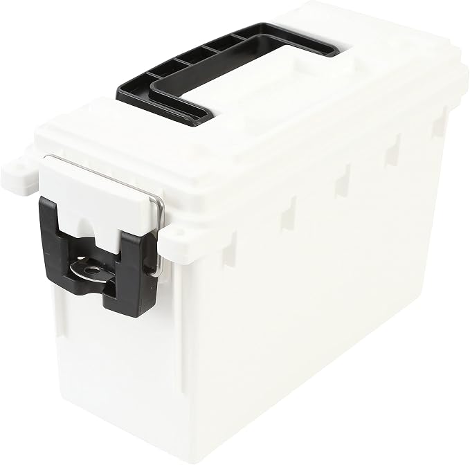 Sheffield 12681 Marine Storage Box, Dry Box Made in USA, Waterproof Container for Boat and Dock Gear, Small Parts Organizer with Latch, Stackable