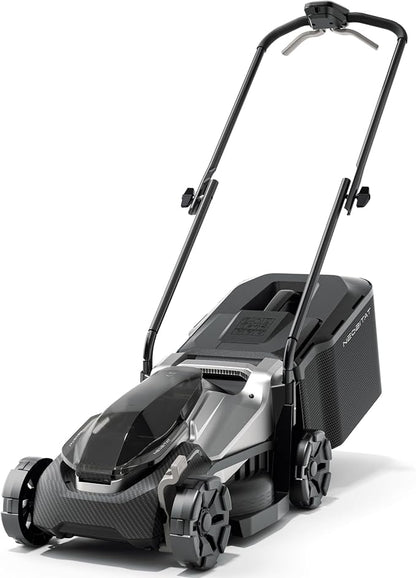 20V 14" Electric Lawn Mower, Brushless Cordless Lawn Mower with 2-in-1 Mulching & Bagging, 5.0Ah Battery Lightweight Push Mower with 5-Position Height Adjustment for Small Yards