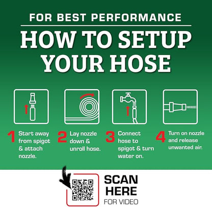 Flexzilla Colors SwivelGrip Garden Hose 5/8 in. x 50 ft., Lightweight All-Weather Water Hose, Durable and Flexible, Leak-Free Connections, Forest Green