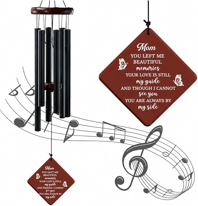 Memorial Sympathy Gifts for Loss of Mom, 36" Memorial Wind Chimes for Loss of Mother Sympathy Gift, Bereavement Gift for Loss of Mother, Windchimes in Memory of Mom Gifts,for Garden, Patio Decoration
