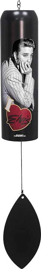 Spoontiques Elvis Bell Wind Chime - Outdoor Garden Décor - Decorative Chimes for Yard, Garden, Backyard and Patio Decoration
