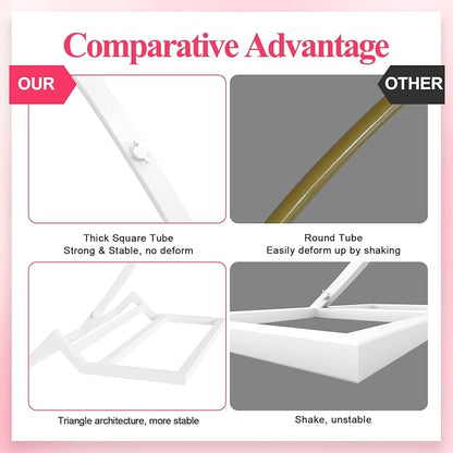 Wokceer 9.2FT Wedding Arch Round Backdrop Stand Wedding Arches for Ceremony Circle Balloon Arch Stand Frame Anniversary Birthday Party Valentine Celebration White