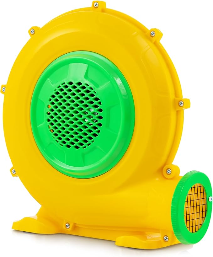 HONEY JOY Air Blower, 680W 0.9HP Bounce House Blower, Commercial Electric Pump Fan for Inflatable Water Slides & Bouncy Castle, 2340pa Air Blower for Inflatables (680Watt 0.9HP)