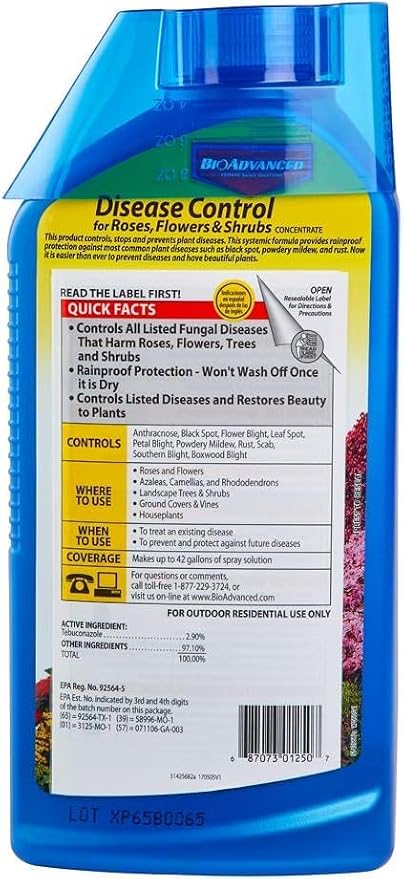 BioAdvanced Disease Control for Roses, Flowers & Shrubs Concentrate - 32 oz