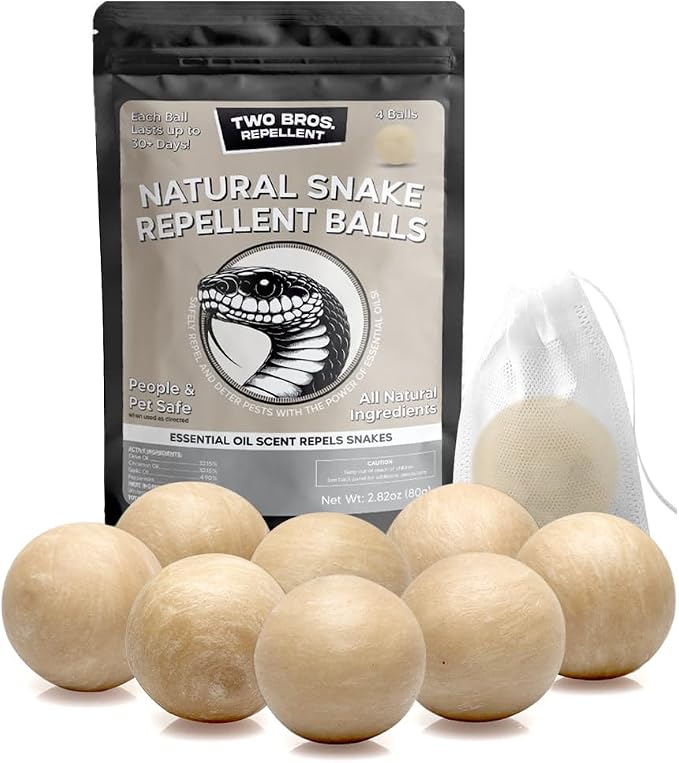 Snake Repellent Outdoor, Natural Snake Repellent for Yard Powerful Pet Safe, Keep Snakes Out of Your Yard, Backyard Snake Deterrent, Snakes Away Repellant- 8P