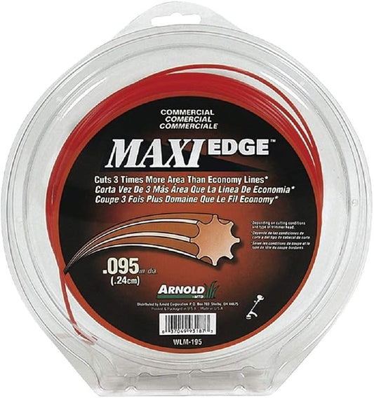 Arnold Maxi-Edge .095-Inch x 200-Foot Commercial Grade String Trimmer Line