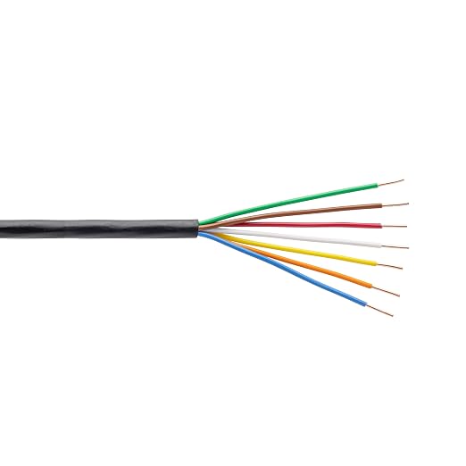 Orbit 57088 Underground Sprinkler Wire, 7-Strand Solid, 100 Ft, UF/UL Listed, Multi-Color, 18-Gauge