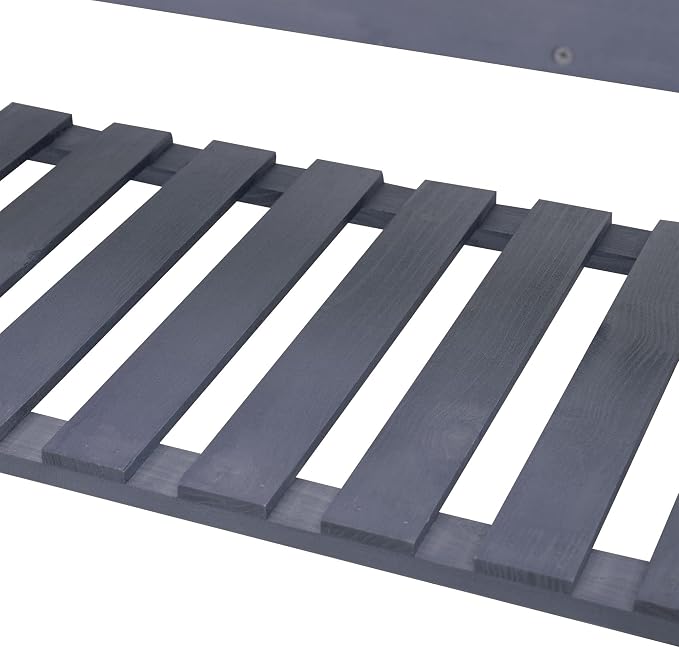 Outsunny 41" Raised Garden Bed with Trellis on Wheels, Wooden Elevated Planter Box with Legs and Bed Liner, for Flowers, Herbs & Vegetables, Gray